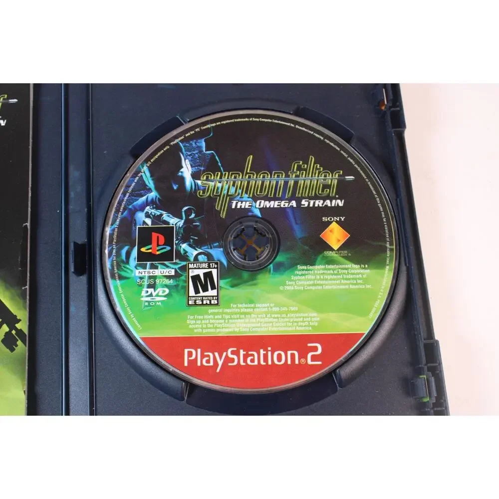 Syphon Filter: The Omega Strain (Sony PlayStation 2, PS2) Authentic, Complete